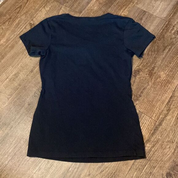 Women's Nike Running Dri Fit Fast or Last Gray Orange Vneck T Shirt - Picture 2 of 3